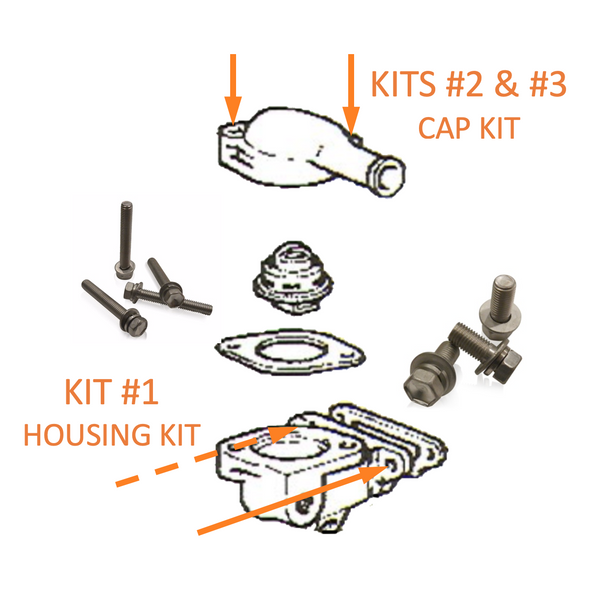 Thermostat Housing Or Cap | Marine Grade Stainless Hardware & Bolt Kit ...